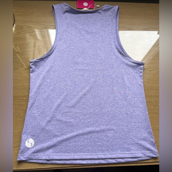NWT Cadenshae Nursing Free ‘n Active Tank Top in Lilac Sz Small - Picture 3 of 11